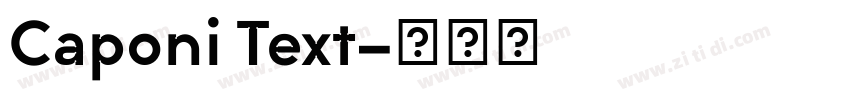 Caponi Text字体转换